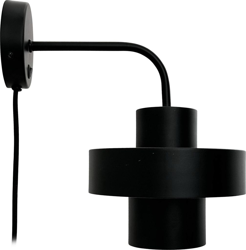 Wandleuchten Wandlampe LED Wandbeleuchtung Leselampe Wohnzimmer Metall Schlafzimmer STOKE schwarz