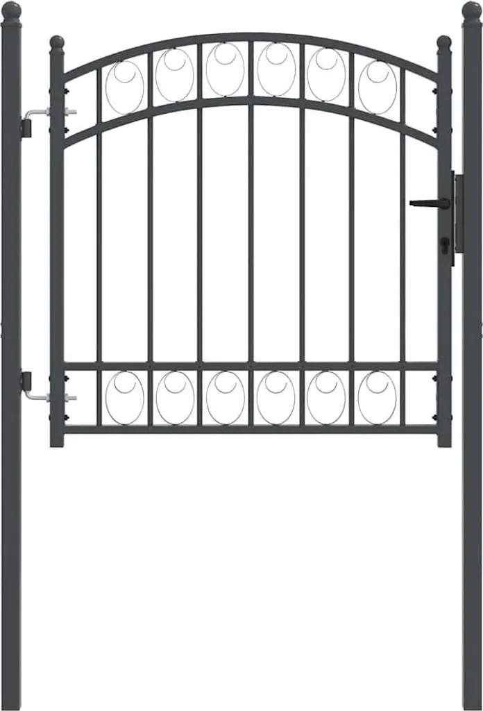 Portillon Extérieur Gris 100x100 cm Idéal pour Jardin et Clôture d'Entrée