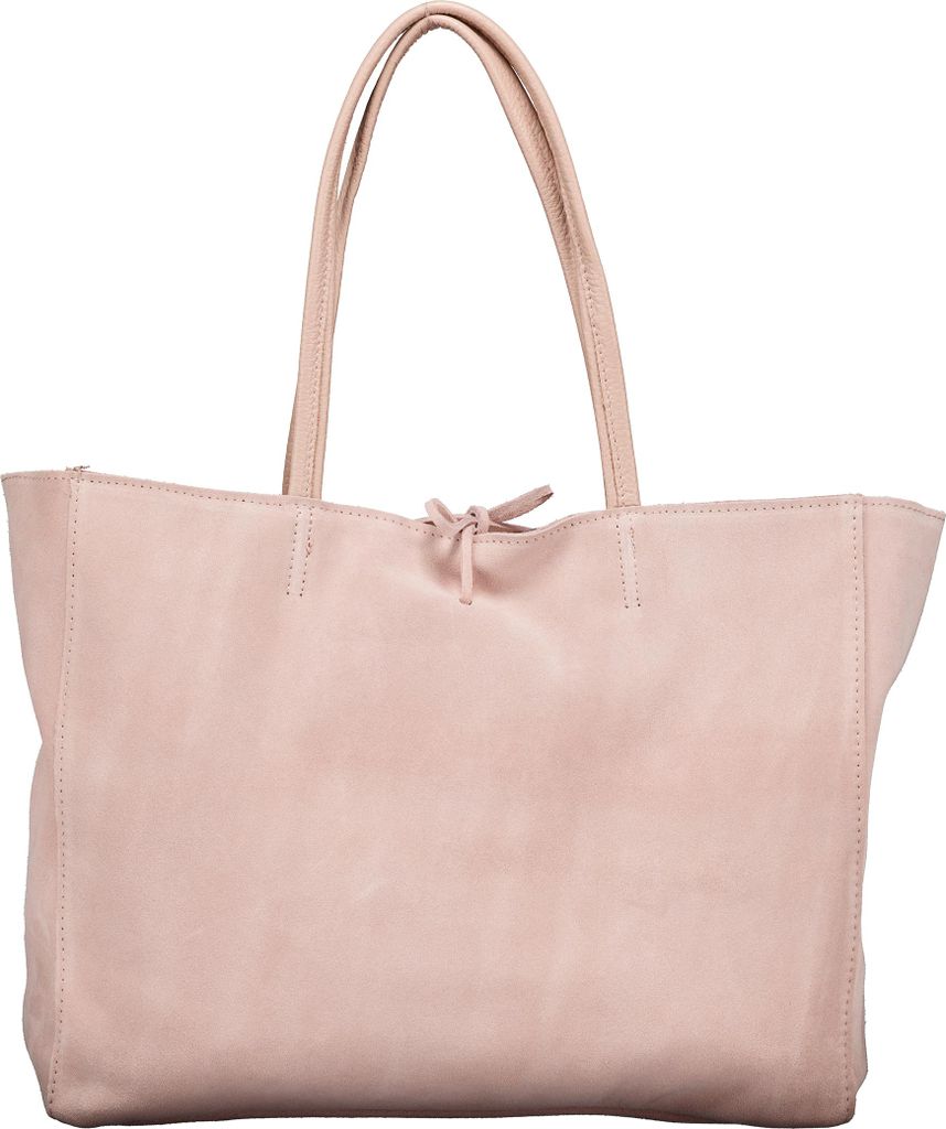 Hausfelder Manufaktur Shopper Velours Rosa 30