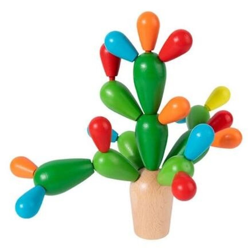 Bavytoy Holz Balancierpuzzle Kaktus