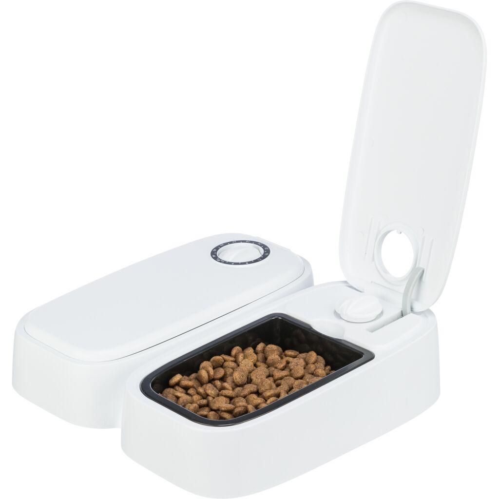 TRIXIE Futterautomat TX2 - weiß - 2 × 0,3 l/27 × 7 × 24 cm Produktbild 