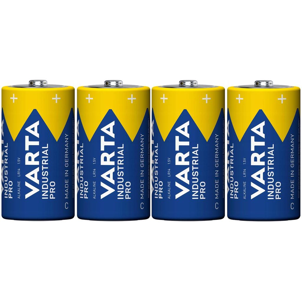 4x Batterie R-14 LR14 C 1,5 V Alkaline Varta Industrial Pro