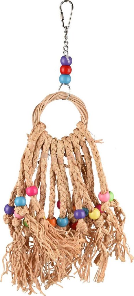 Flamingo Vogelspielzeug Duma Ring + farbige Perlen
