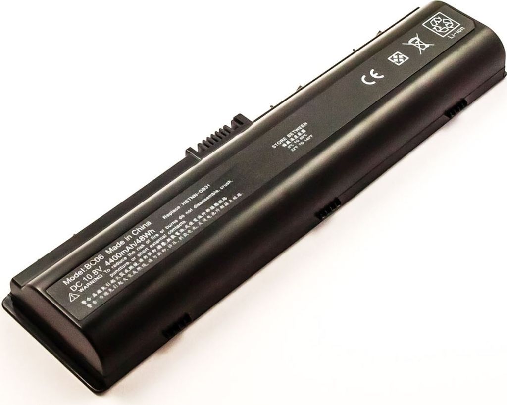 Akku für Hewlett-Packard G6000 Li-Ion 10,8 Volt 4400 mAh schwarz.