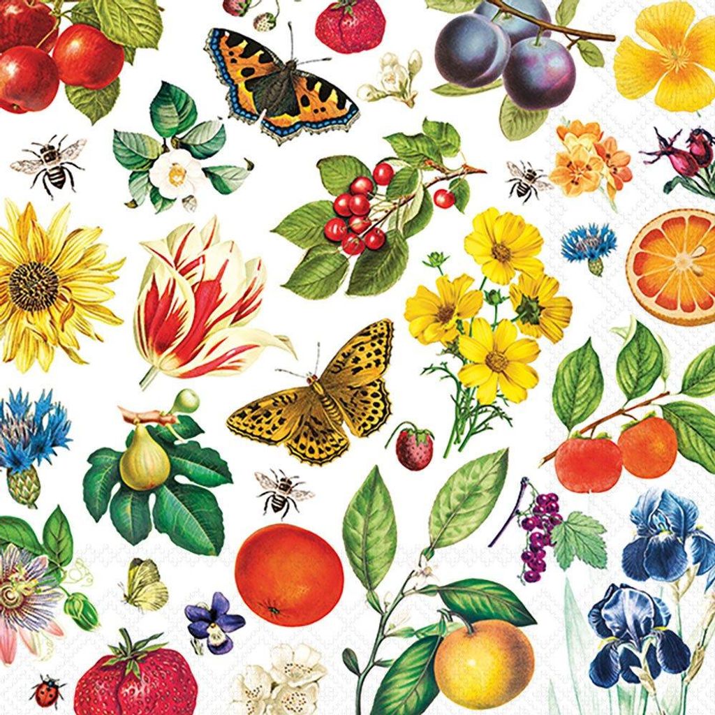 20 Servietten Colourful Year - Elemente der Natur 33x33cm Produktbild 