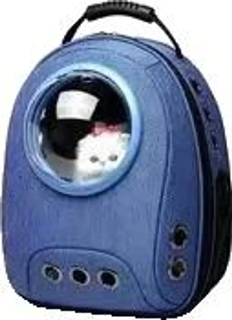 Zaino per animali domestici, Design traspirante, Comfort portatile, Blu navy B