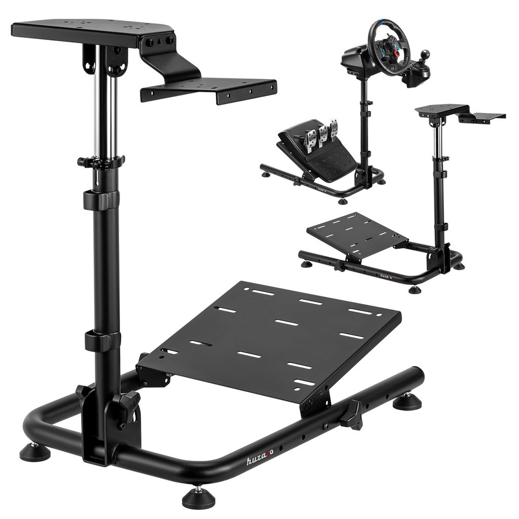 Huzaro Speed 2.0 | Lenkradständer Racing Wheel Stand Racing Ständer | Geeignet für Logitech Fanatec Thrustmaster | Faltbar