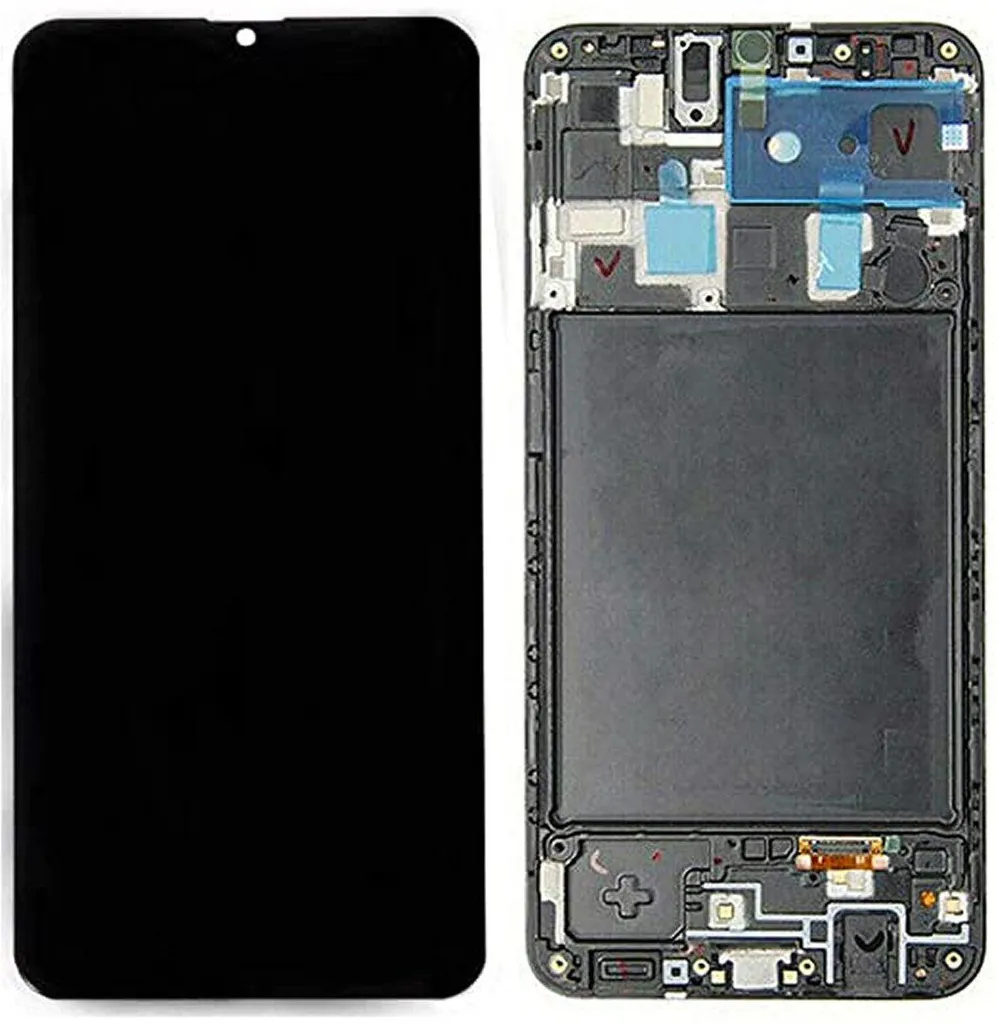 Écran LCD Samsung A20 A205F Noir - Affichage HD et Tactile Réactif