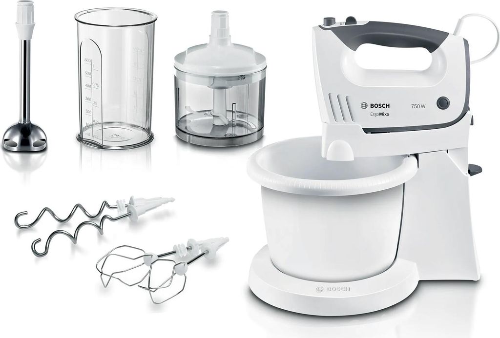 Bosch MFQ37490, frullatore a immersione, grigio, bianco, Immagine del prodotto 