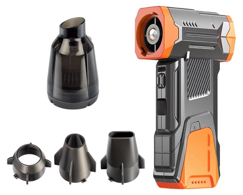 INF Kompakter Turbofan-Bläser und Sauger PP 14.8cm für PC und Camping Orange