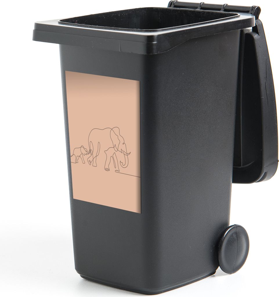 MuchoWow - Mültonnen-sticker - Sticker - Aufkleber für die Mülltonne