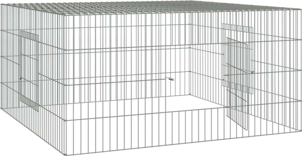 Klietka pre králiky 110x110x55 cm pozinkované železo Obrázok produktu 