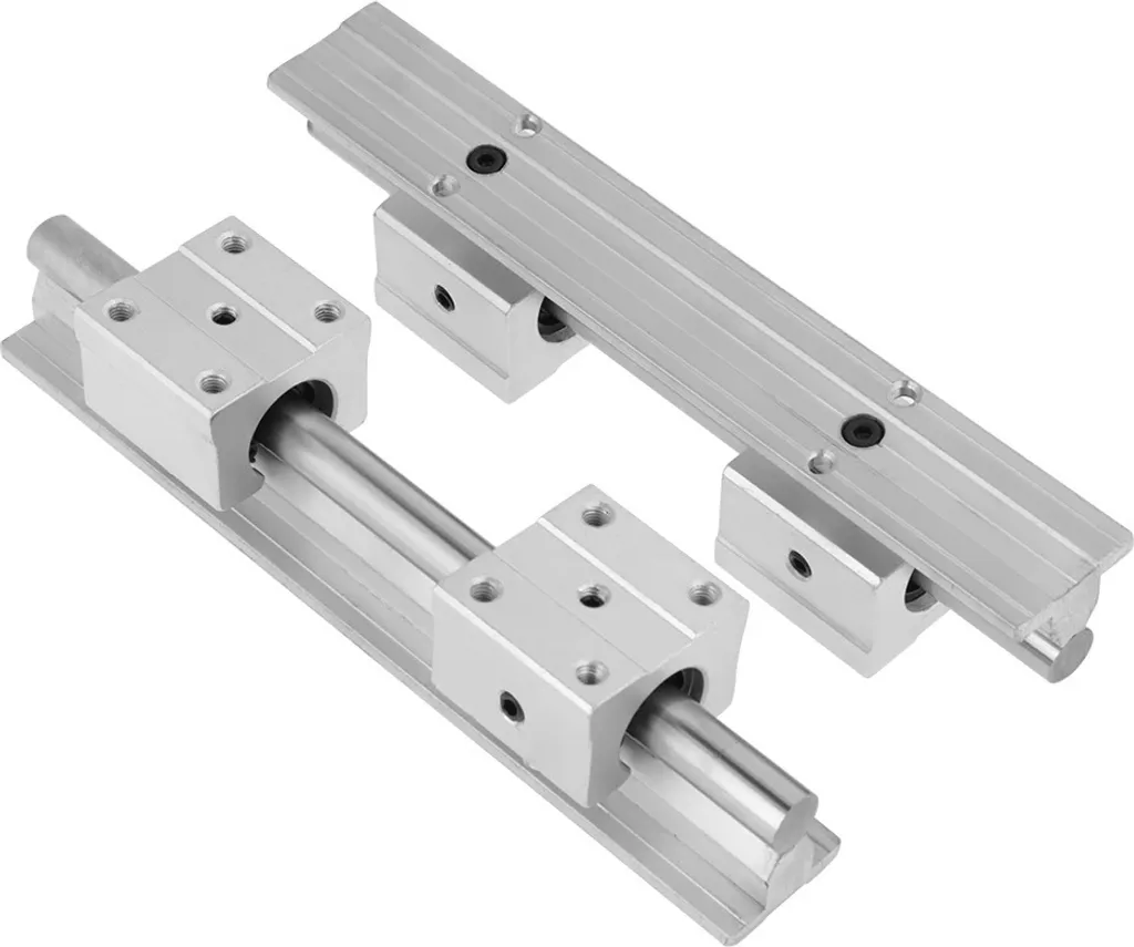 Arbre à glissière linéaire de 200mm avec bloc de palier SBR12UU durable