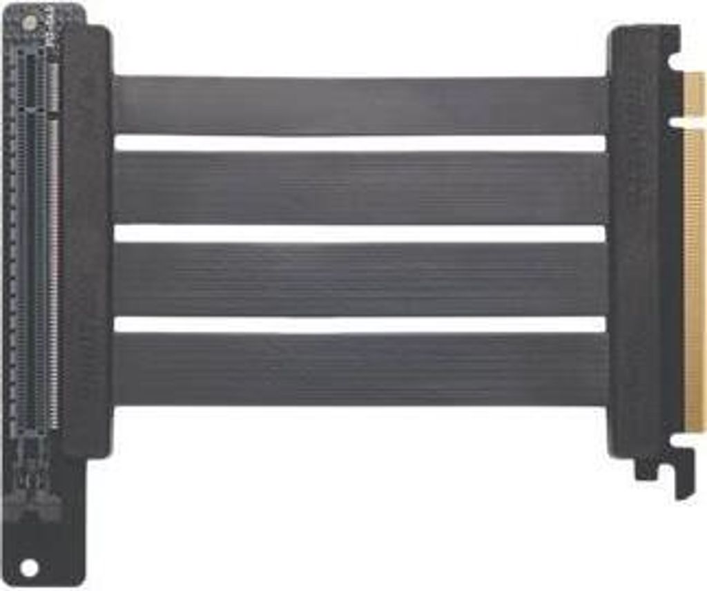 PCI-E 4.0 x16 Riser Flachband-Kabel 90 Grad 15cm