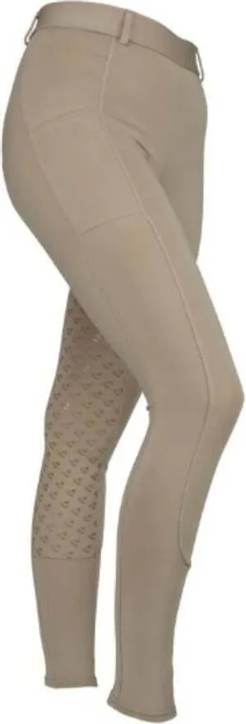 Pantalon d'équitation Aubrion Albany Fille Beige pour Club et Concours