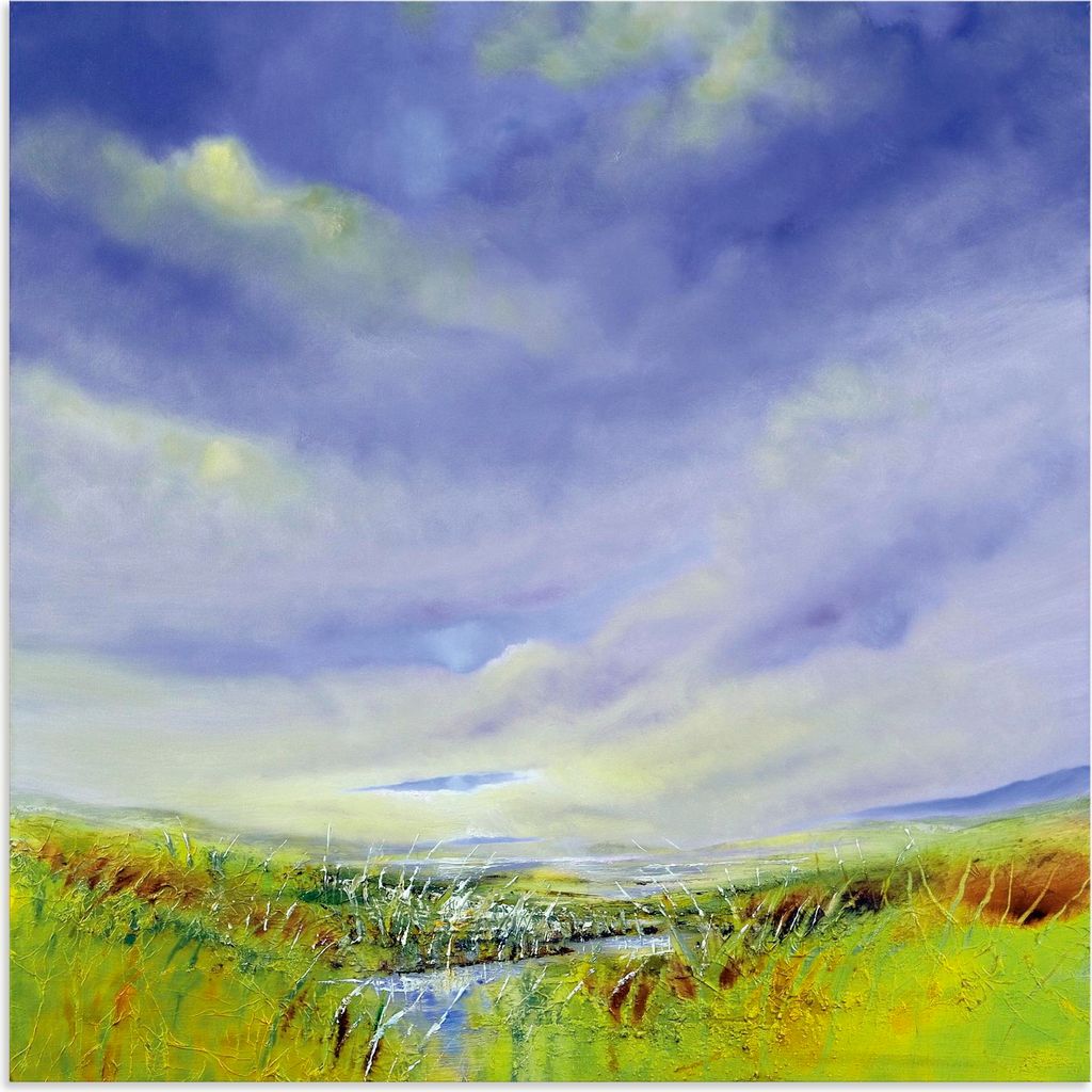 ARTland Wandbild Alu für Innen & Outdoor Bright days Größe: 40x40 cm