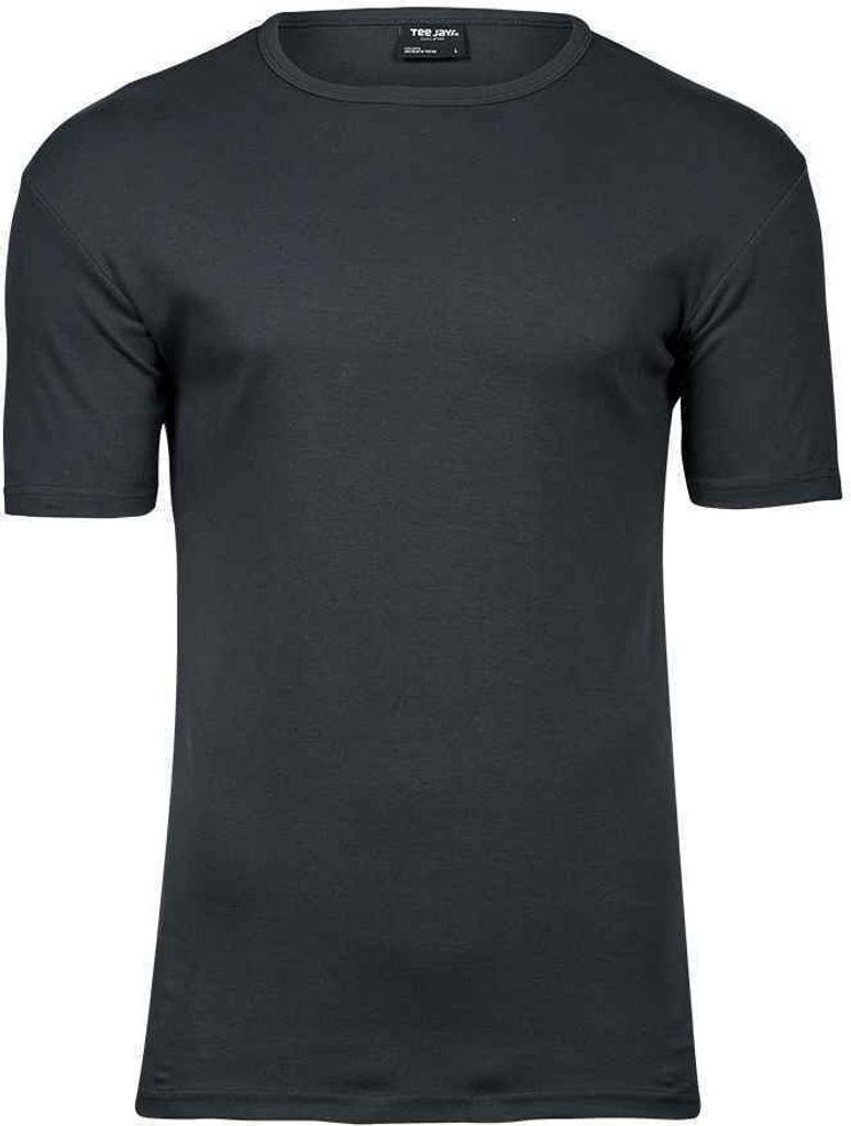 Tee Jays Herren Interlock T-Shirt PC4094 (3XL) (Dunkelgrau)