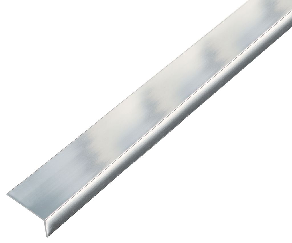 Alberts Winkelprofil selbstklebend Aluminium chromdesign 25 x 15 x 1,5 mm Länge: 2 m