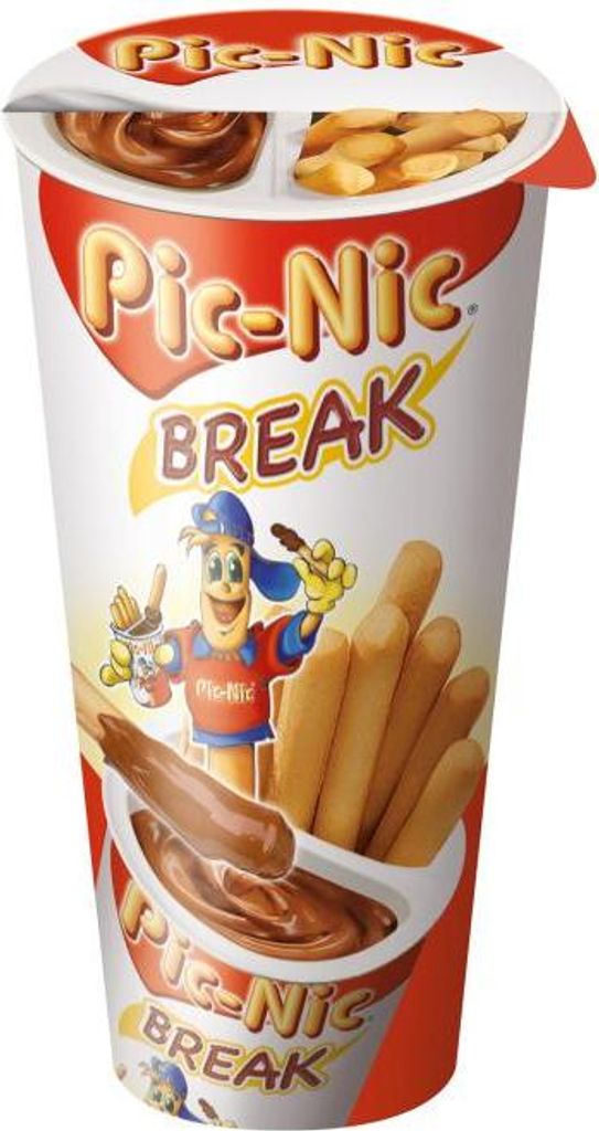 PicNic Break Becher mit Gebäckstangen und flüssiger Kakao Produktbild 