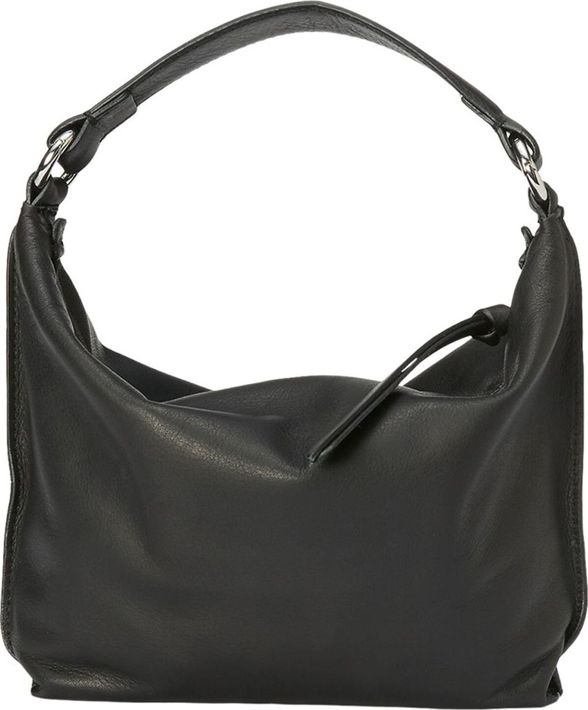 Marc O'Polo Leder Schultertasche Umhängetasche Evy Hobo Bag Black schwarz