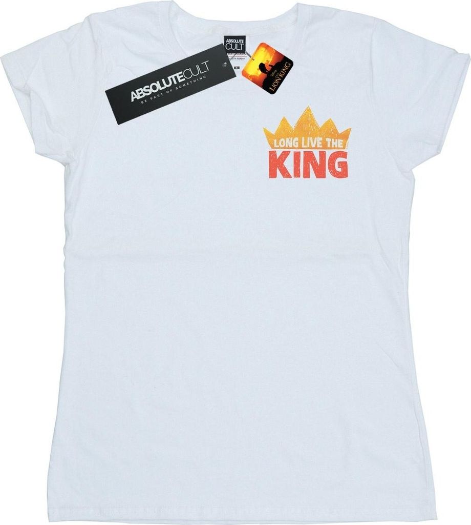 Disney - "The Lion King Long Live" T-Shirt für Damen BI25115 (M) (Weiß)