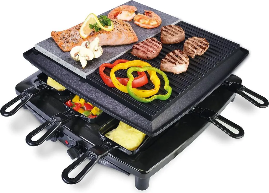 Raclette Steba RC 4 Plus avec Thermostat Réglable pour Cuisson Parfaite
