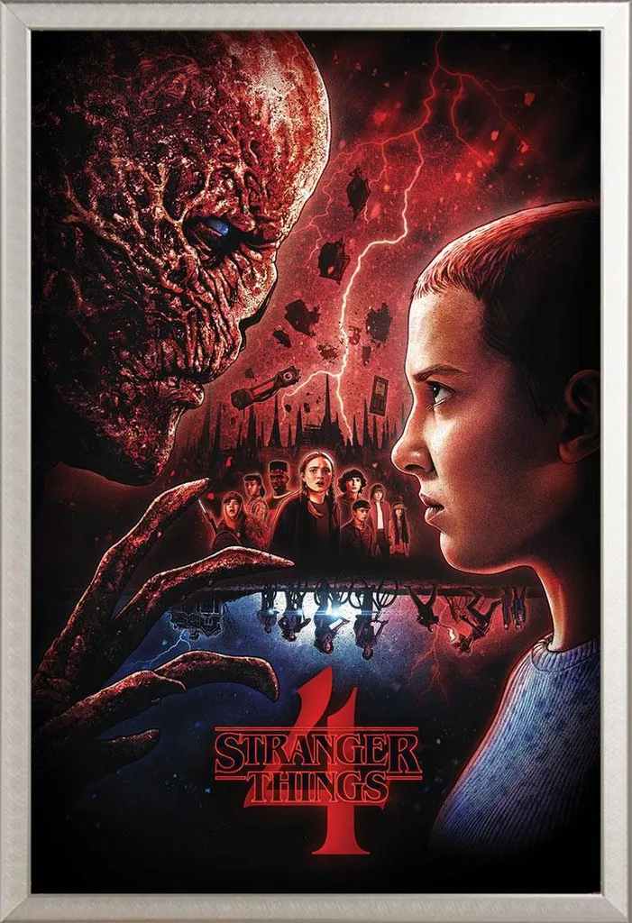 Poster Stranger Things 4 encadré : fini les affiches qui s'abîment