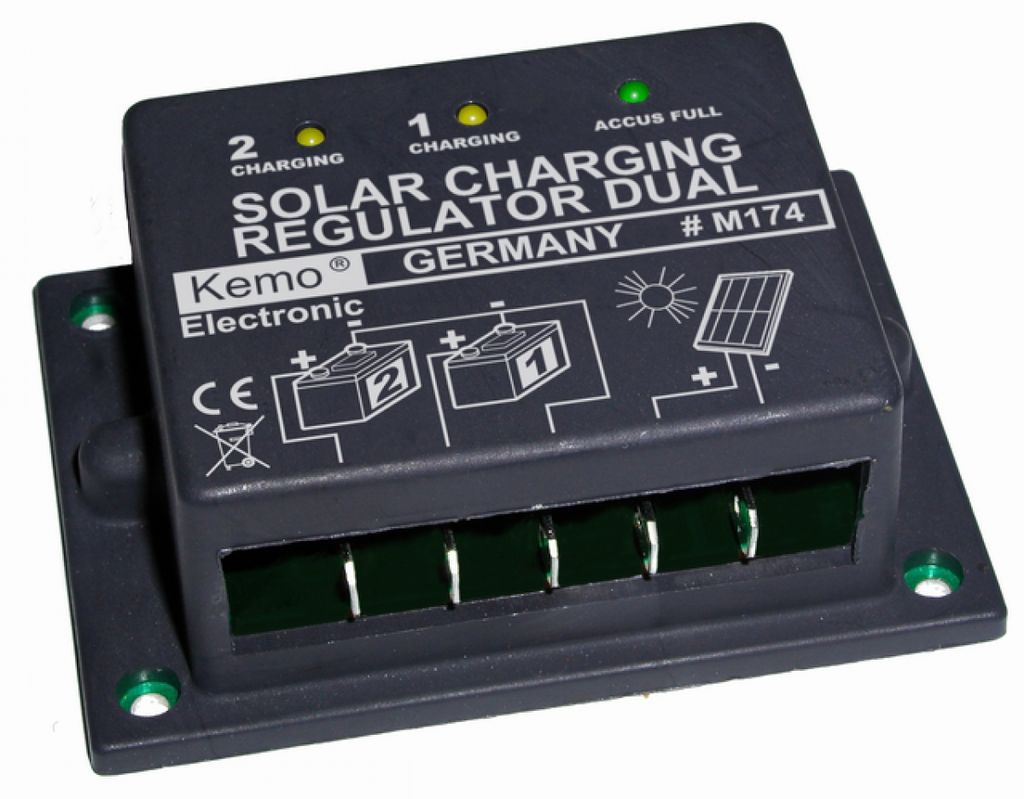 Regolatore di carica solare KEMO Dual 16 A [ M174 ] Immagine del prodotto 