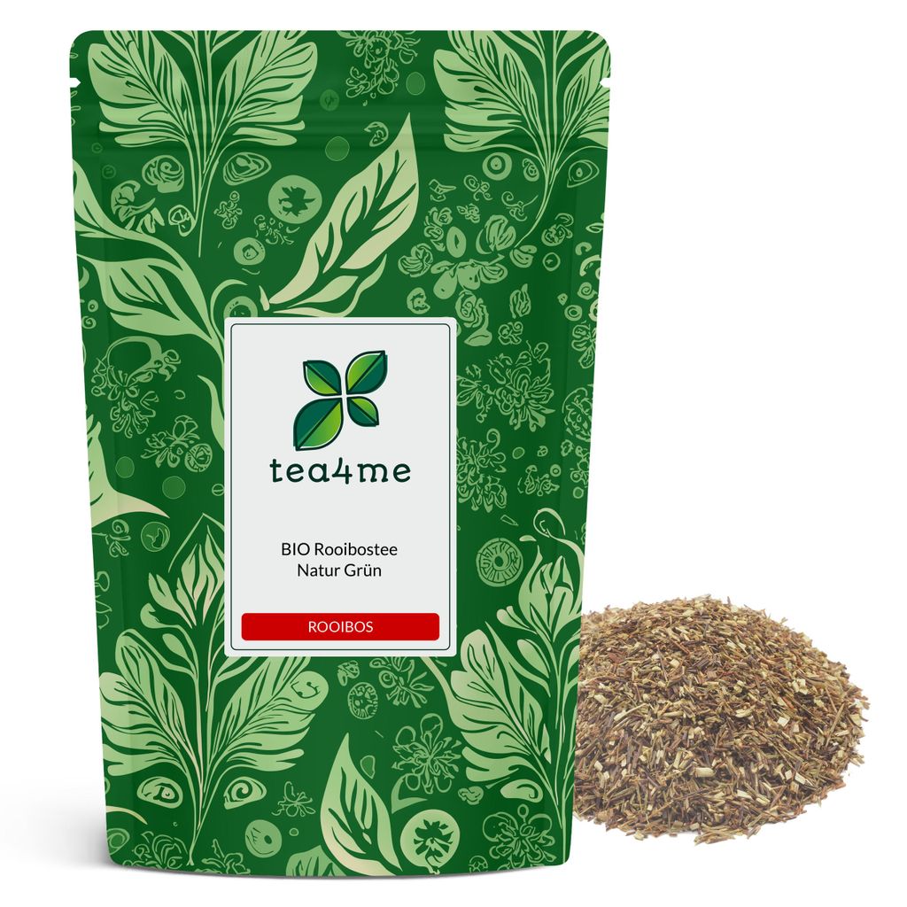 tea4me BIO Rooibostee Natur Grün unfermentiert aus Produktbild 