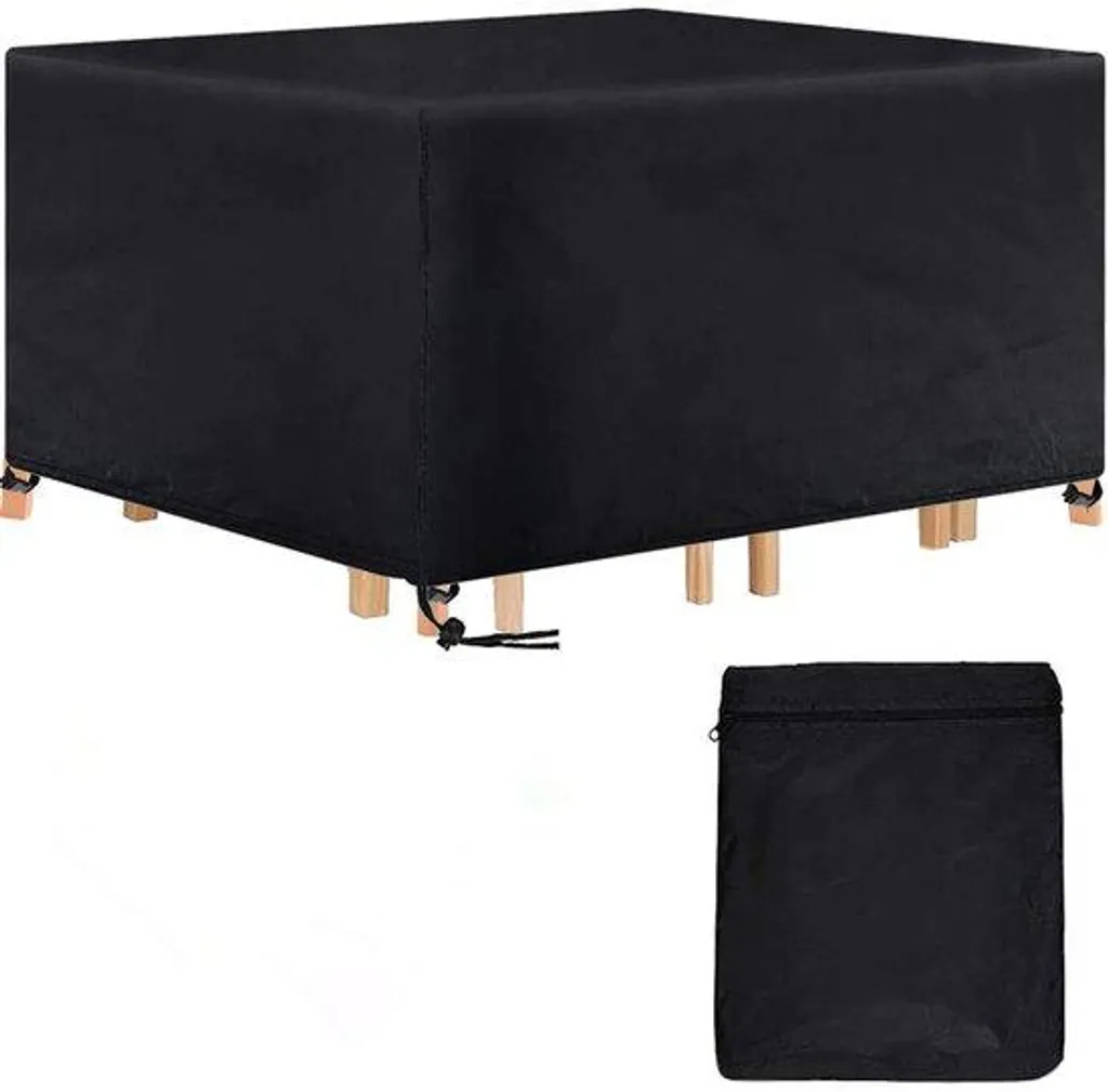 Housse de jardin 170x94x70 cm en tissu Oxford 420D imperméable noire