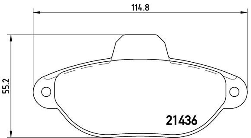 Brembo Bremsbelagsatz, Scheibenbremse Vorderachse P 23 096