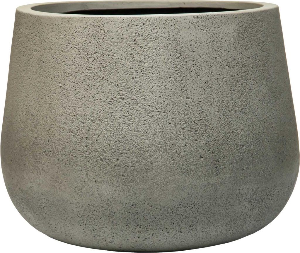 Vaso da fiori GIRAR in fibra di vetro, grigio Vesuvio, Immagine del prodotto 