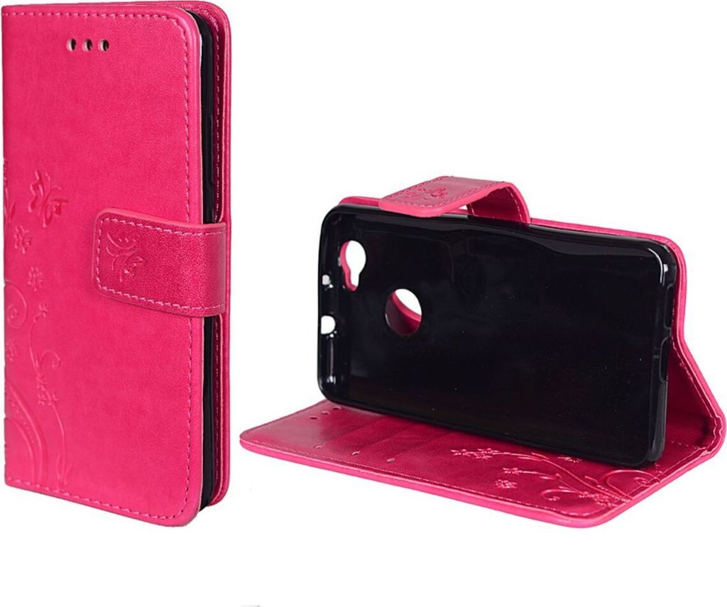 Schutz Hülle Blumen für Handy Huawei Nova Pink