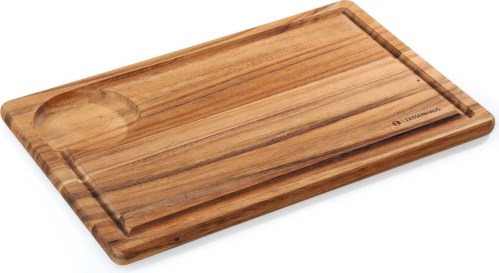 Zassenhaus Schneide- und Servierbrett Akazie, 36 x 23 x 1,5 cm