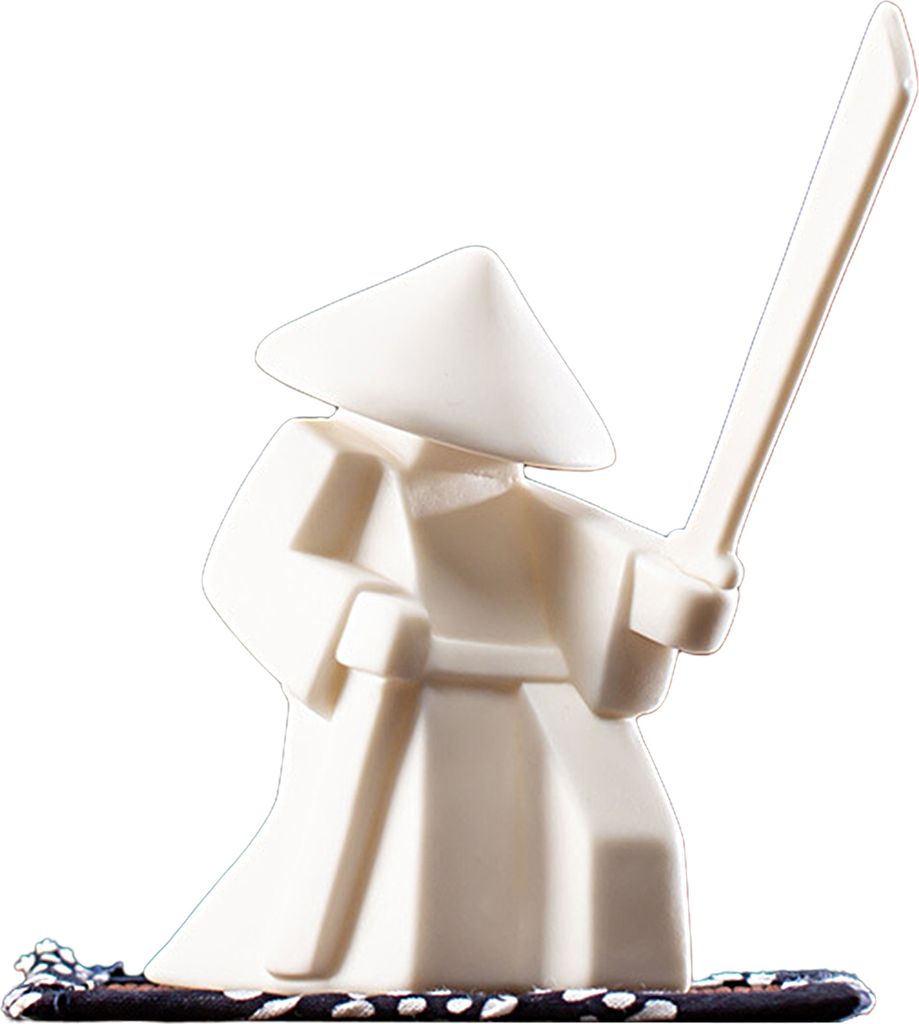Weihrauchstock Brenner einzigartiges zartes weißes Porzellan Chinesische Keramik Samurai Censer Halter Wohnkultur für Zuhause-C Weiß