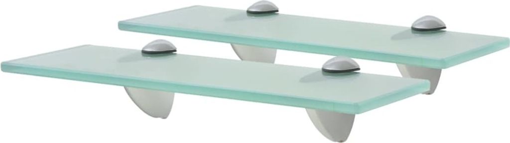 Schweberegale 2 Stk. Glas 30x20 cm 8 mm