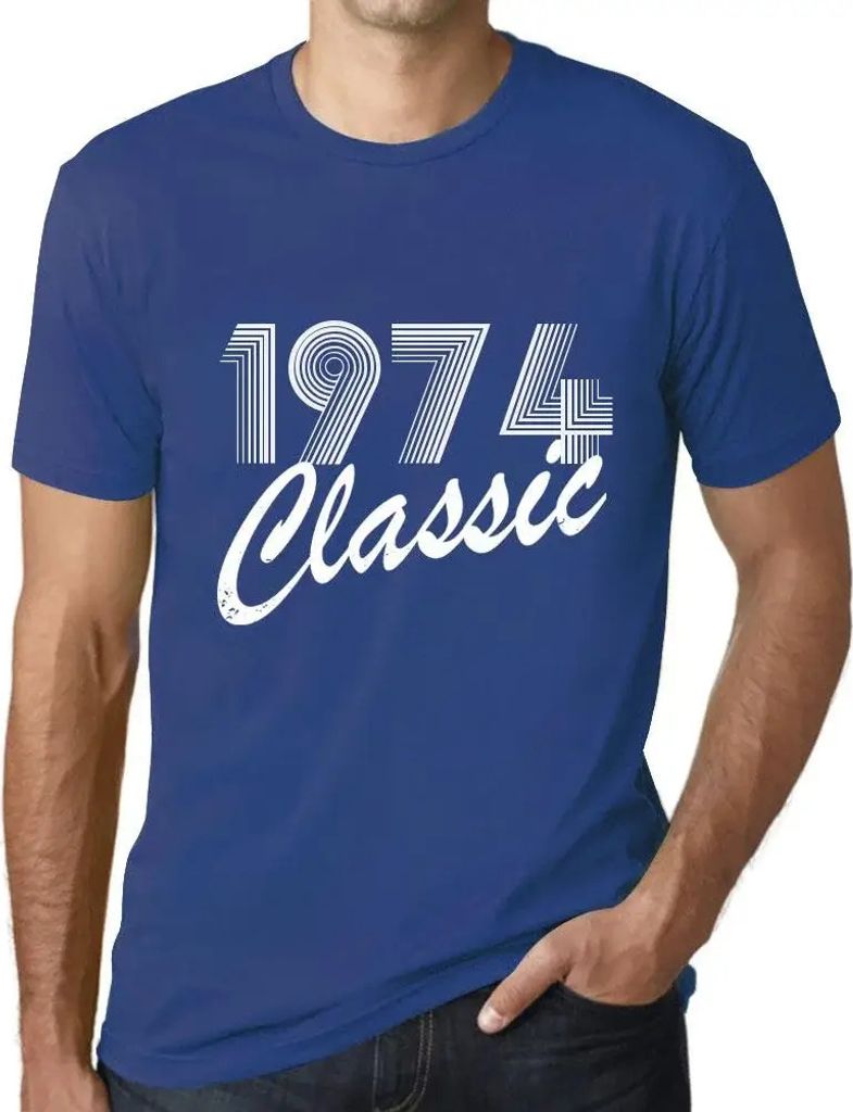Herren Grafik T-Shirt Klassiker 1974 – Classic 1974 – Geschenk 50. Geburtstag Jahrestag 50 Jahre Jubiläum 50 Jährige Mann Jahrgang 1974 Kurzarm