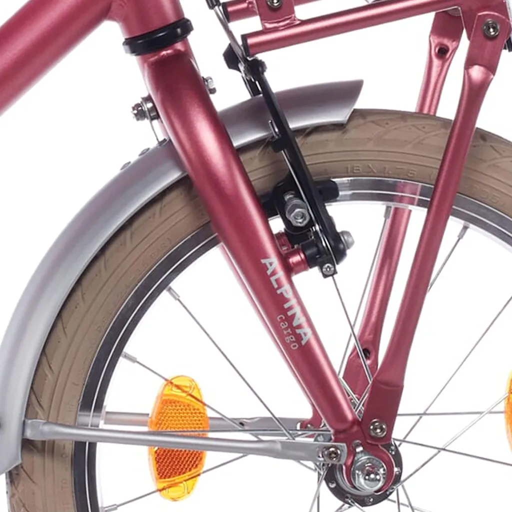 Fourche Vélo Enfant 18" Alpina Fracht Berry Red Mat - Acier Robuste