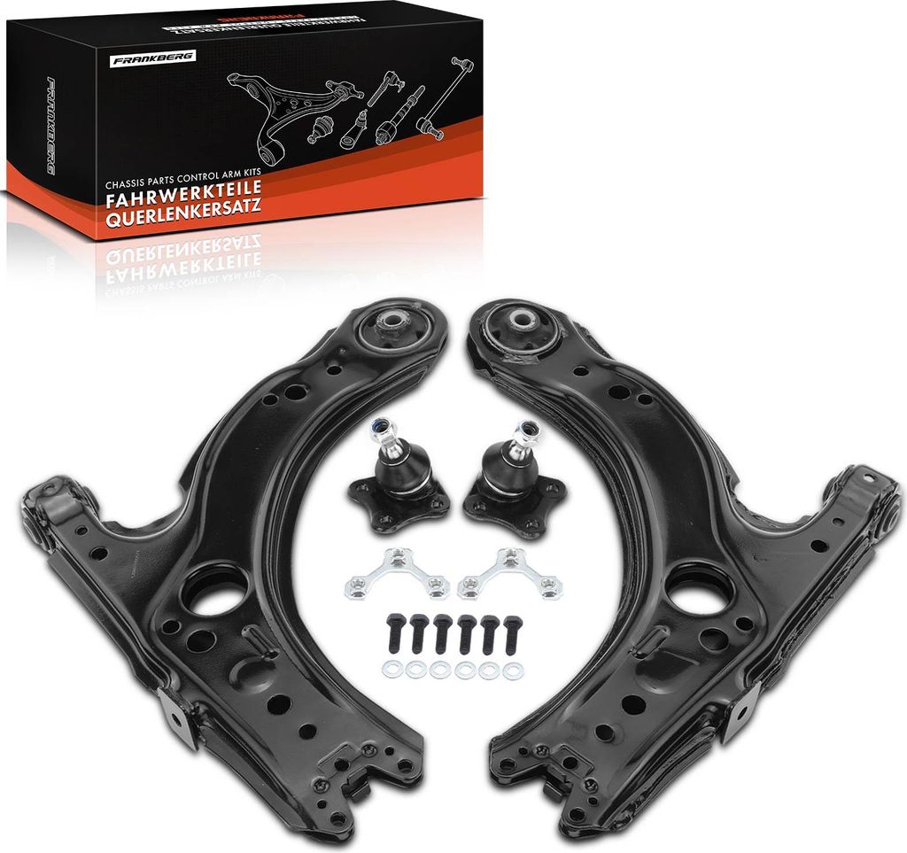 Frankberg 1x Querlenker Satz Vorderachse für VW Bora Variant Golf IV Van New Beetle Cabriolet Audi A3 Seat Leon