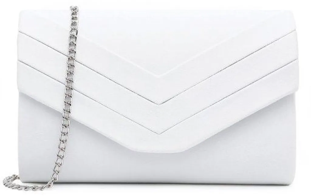 Trousse à bijoux de voyage en daim blanc - Élégant petit sac porté épaule