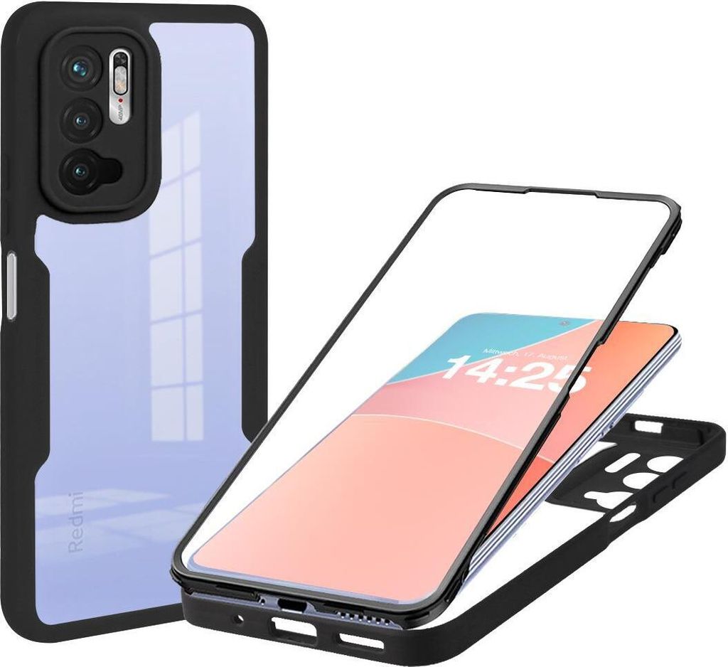 360 Grad Handyhülle für Xiaomi Redmi Note 10 5G Full Cover Produktbild 