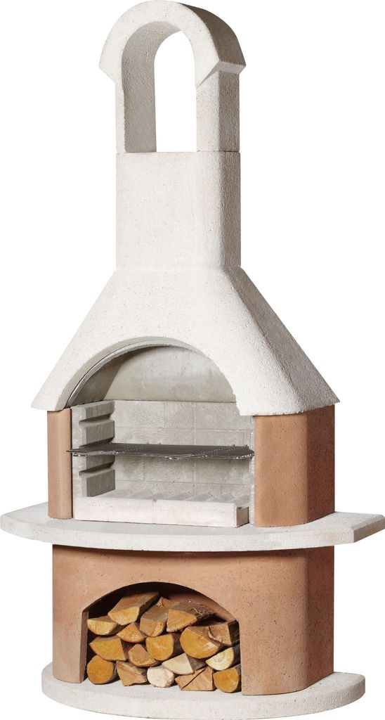 Buschbeck Gartengrillkamin Bali weiß-terrakotta 90060.000 Produktbild 