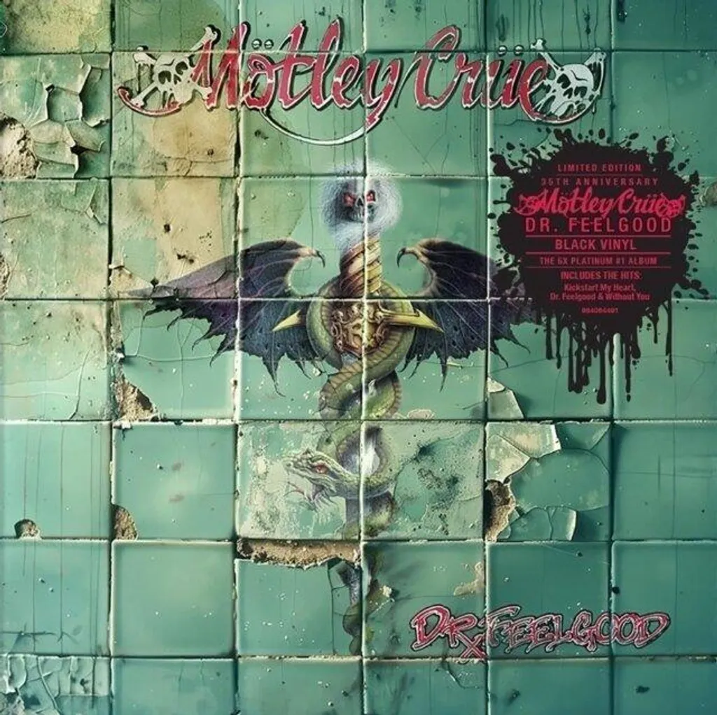 Album Vinyle Mötley Crüe Dr. Feelgood Edition Deluxe 35 ans Coloris Vert