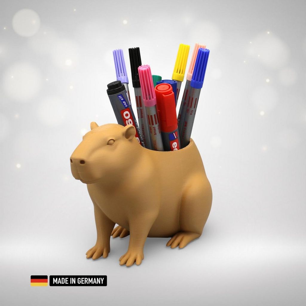 Capybara Wasserschwein Stiftehalter – dekorativer Stifthalter Stiftständer Dekoration
