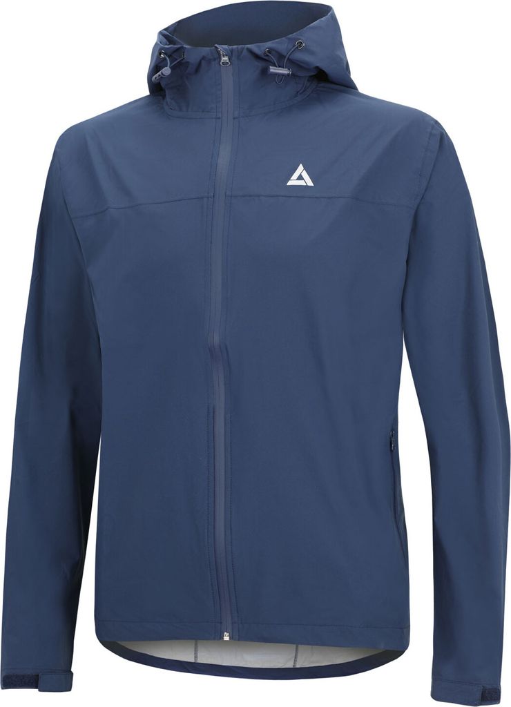 Airtracks Regenjacke Fahrradjacke mit Kapuze - L - navy blau