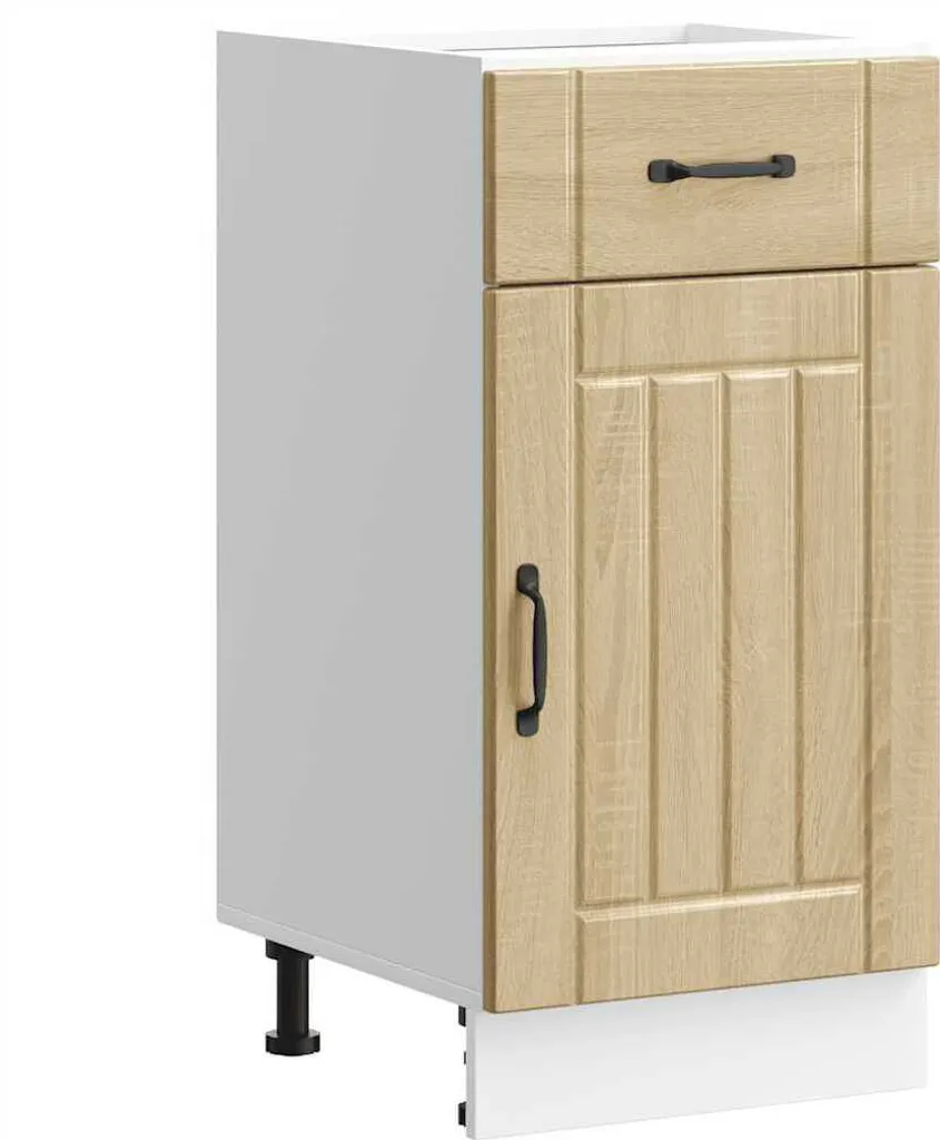 Base Cucina Componibile Lucca Rovere Sonoma: Facile Montaggio e Durata