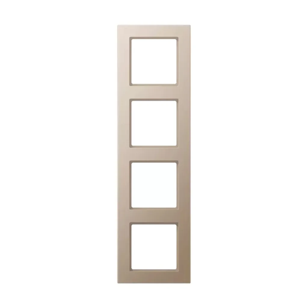 Cadre 4 Postes JUNG A Creation Champagne pour Rénovation Électrique Chic