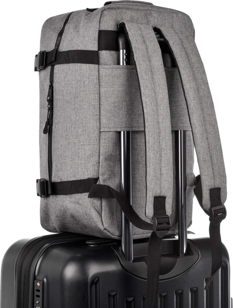 Sac dos cabine pour week-end : Meteor Hermod gris 40x25x20