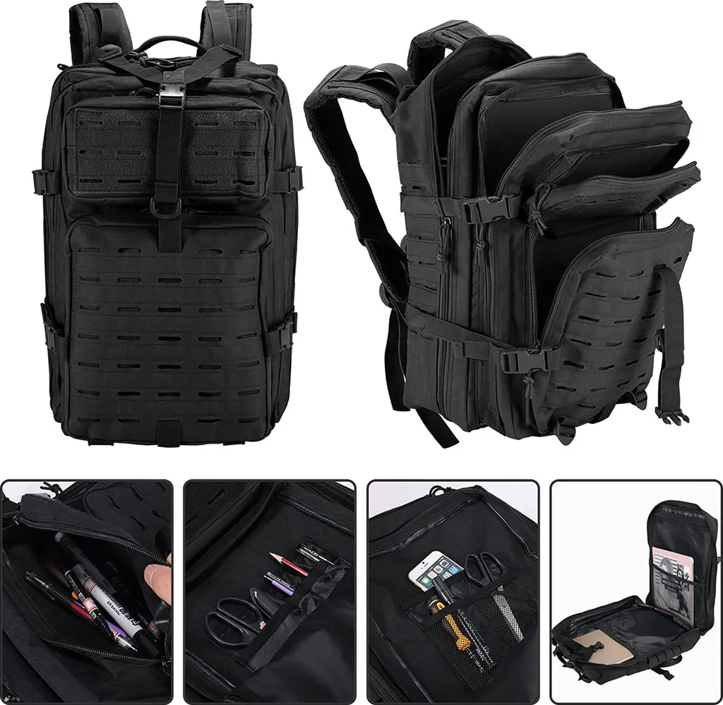 Sac à dos militaire 45L : Solution robuste pour dos sensible et pluie
