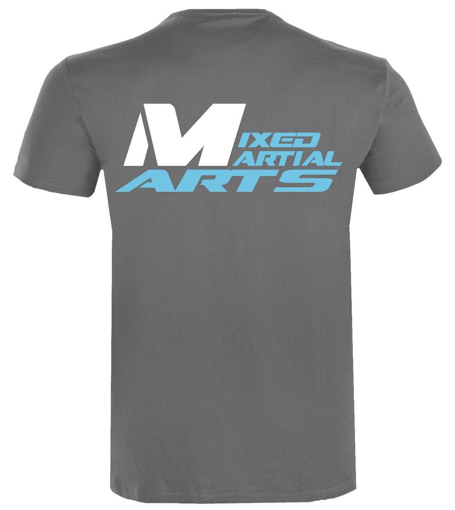 Dynamix Athletics T-Shirt MMA Fight 1 - Grau/Blau(XXL)